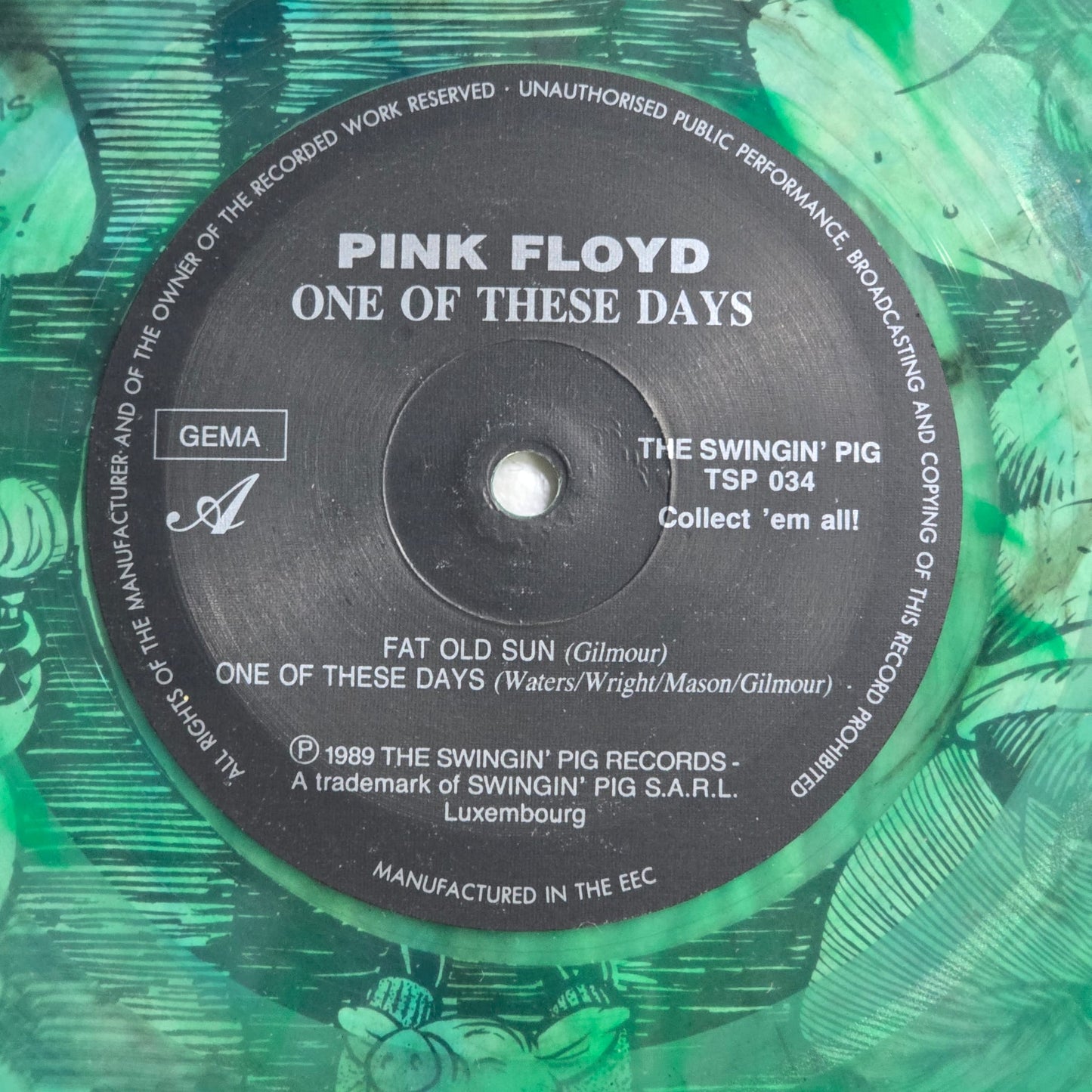 Pink Floyd - One Of These Days - Translucent Green Splatter