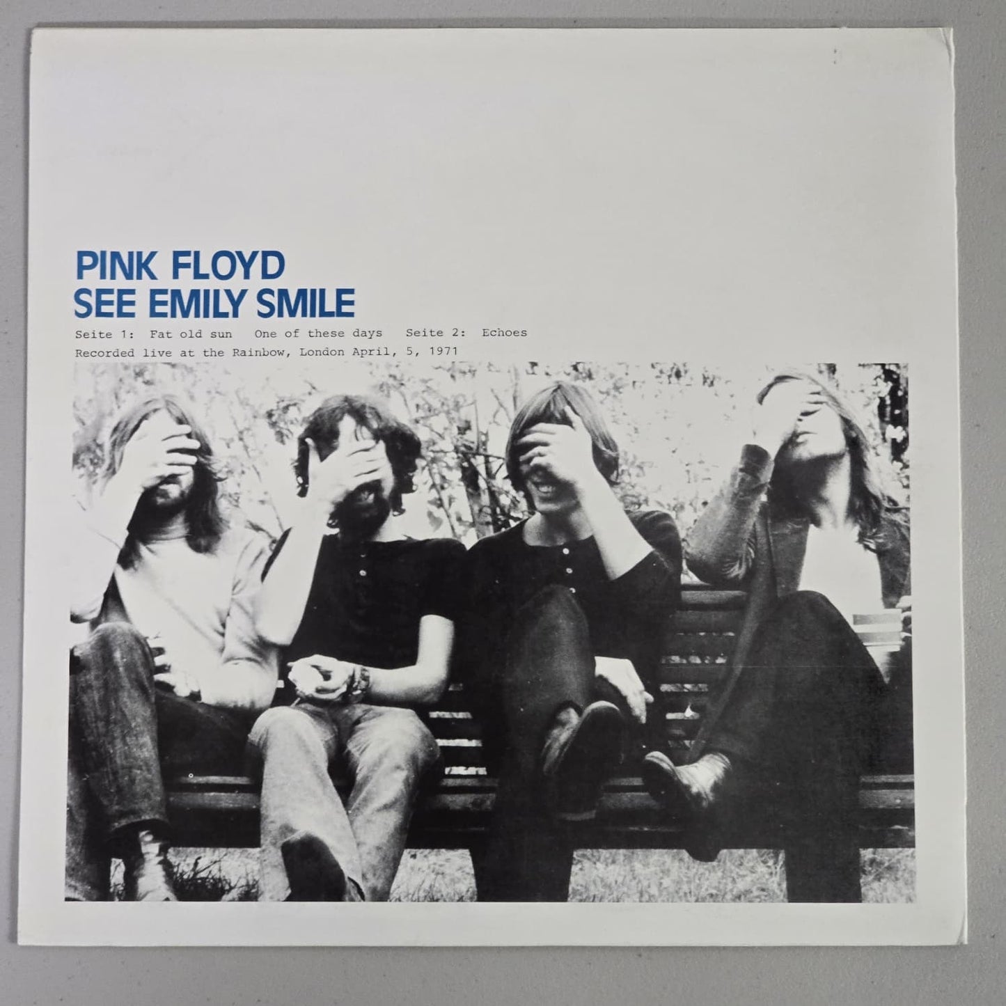 ink Floyd - See Emily Smile - 1985 - 905 - EU Mono - Translucent Red Vinyl - VG++ VG++
