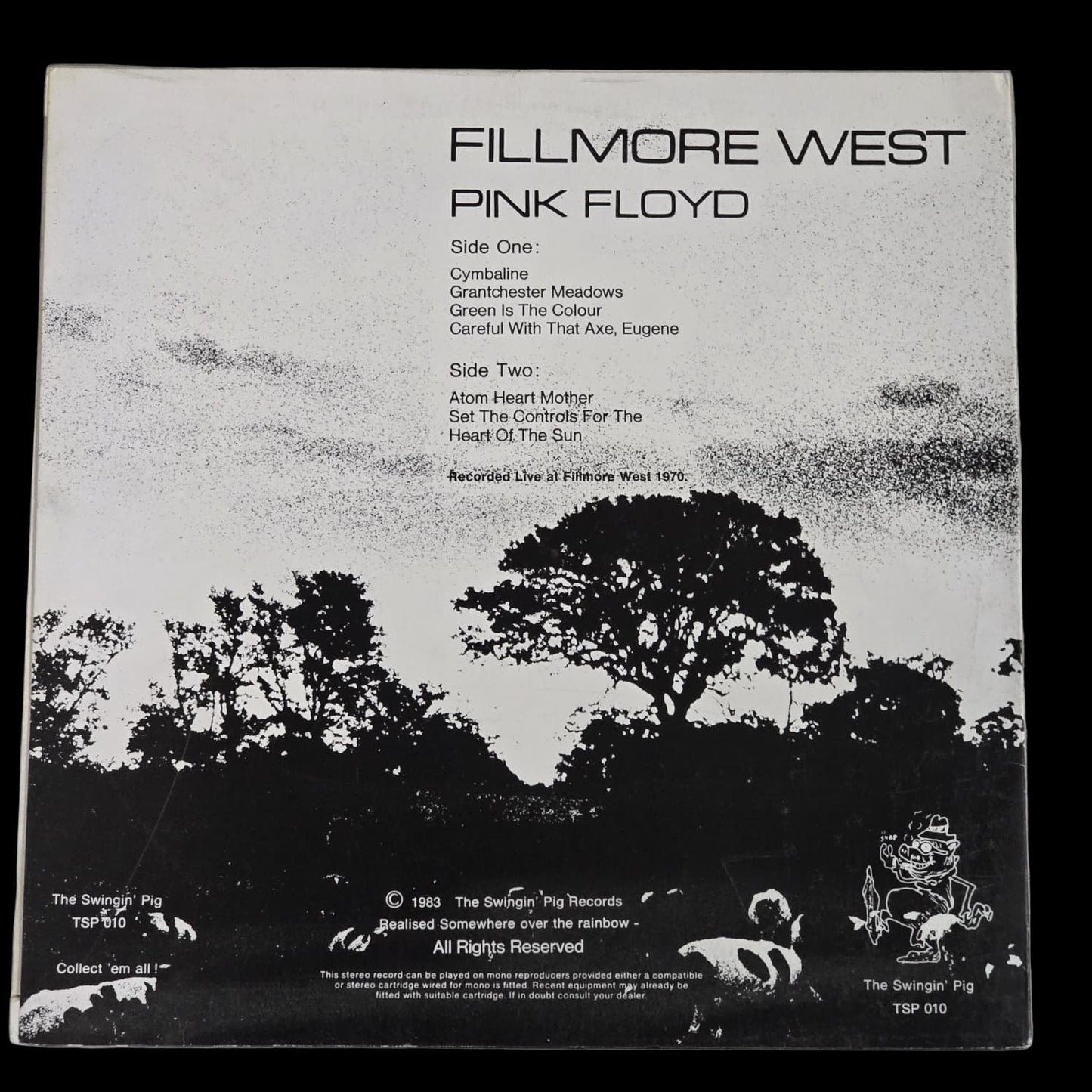 Pink Floyd - Fillmore West - 1983 - The Swingin’ Pig TSP 010 - Germany Stereo - NM VG+
