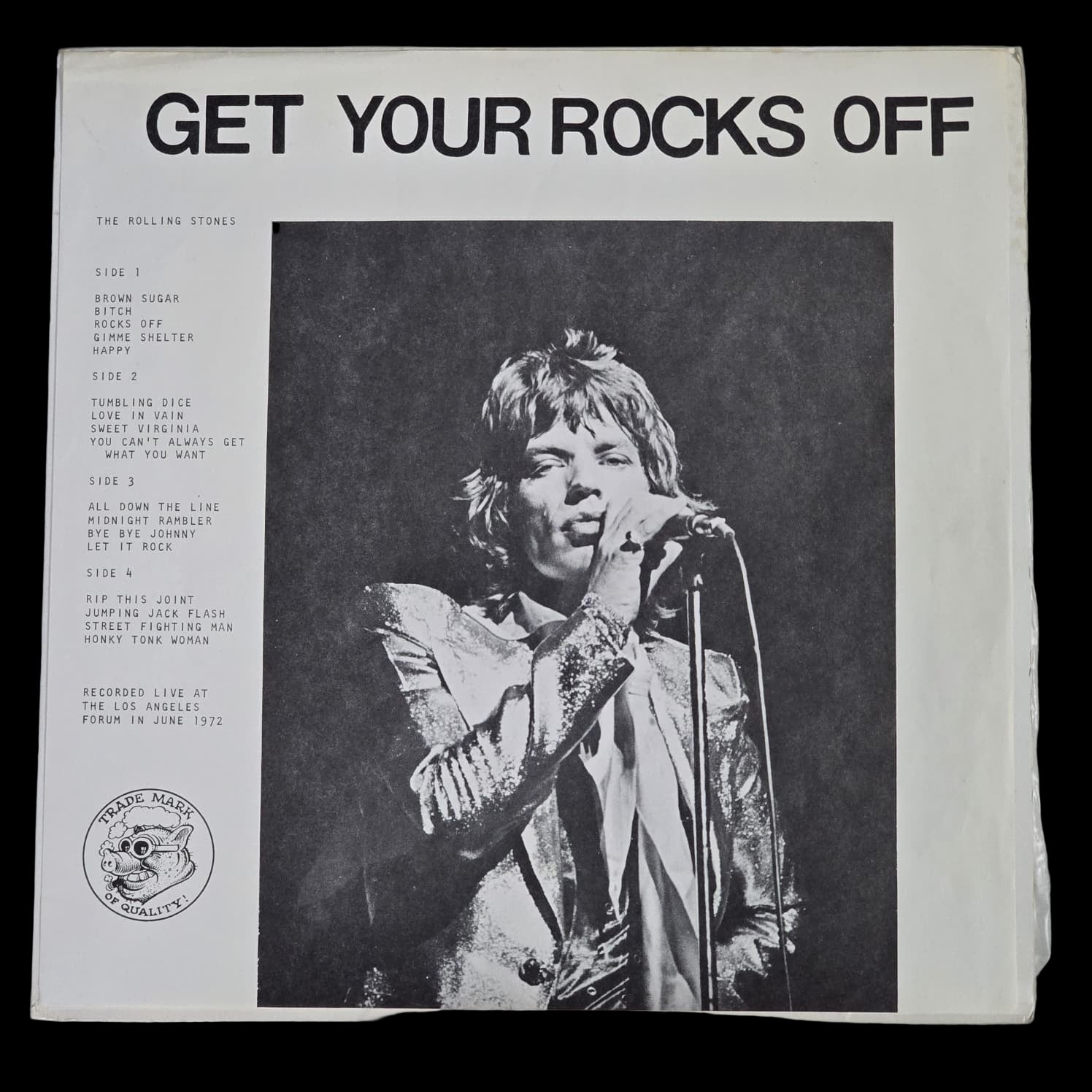 Rolling Stones - Get Your Rocks Off - TMQ 2806 - 1973 US Bootleg - NM ...