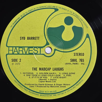 Syd Barrett - The Madcap Laughs - 1970 - UK 1st Press - Harvest SHVL 765 - VG++ VG+