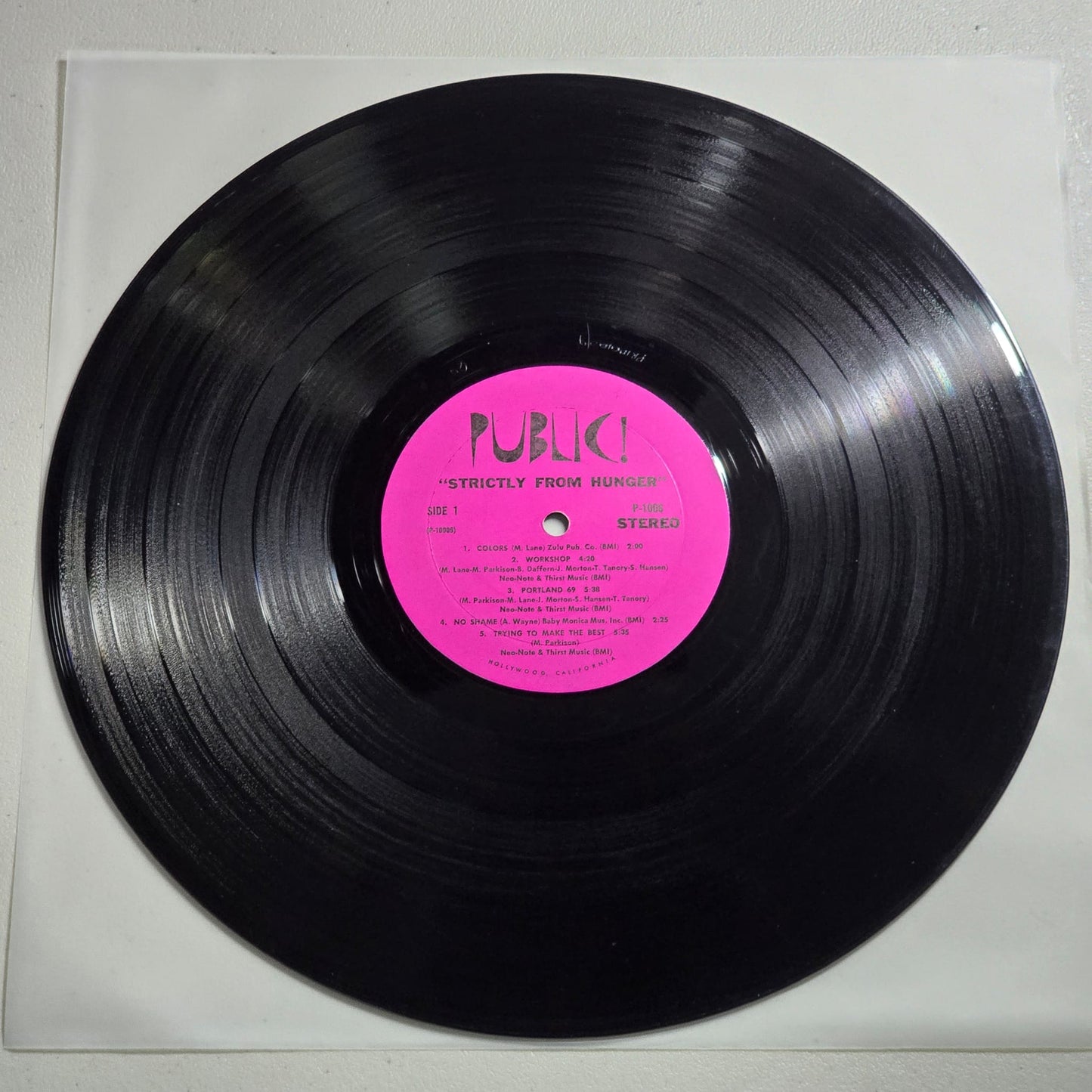 Hunger - Strictly From Hunger - 1969 US Original Public! - P 1006 - DJ Copy - Stereo