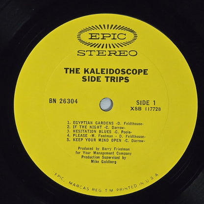 The Kaleidoscope - Side Trips - 1970 Reissue - Black Font - VG VG+