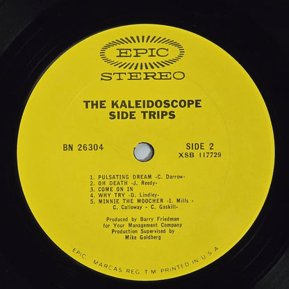 The Kaleidoscope - Side Trips - 1970 Reissue - Black Font - VG VG+