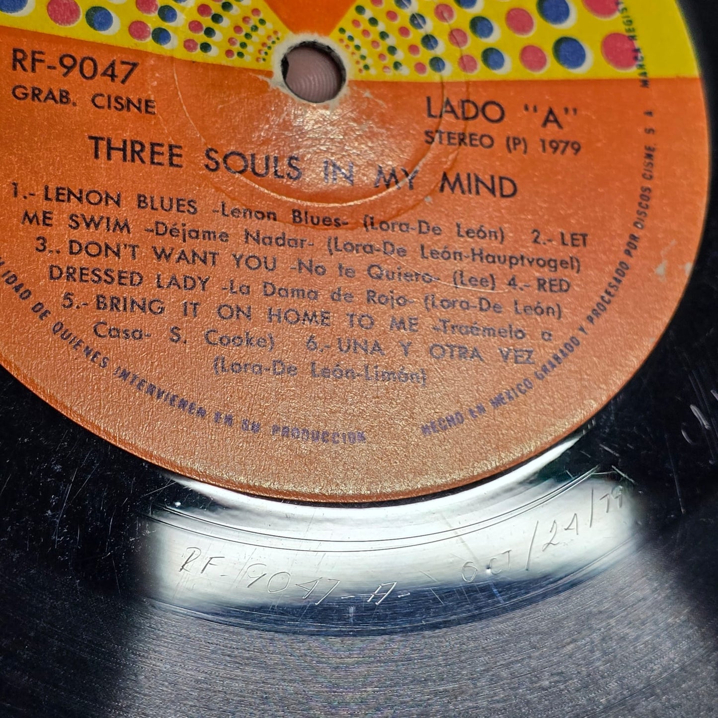 Three Souls In My Mind - Grabado En 1968 Vol. 1 - 1979 Mexico LP - Raff RF-9047