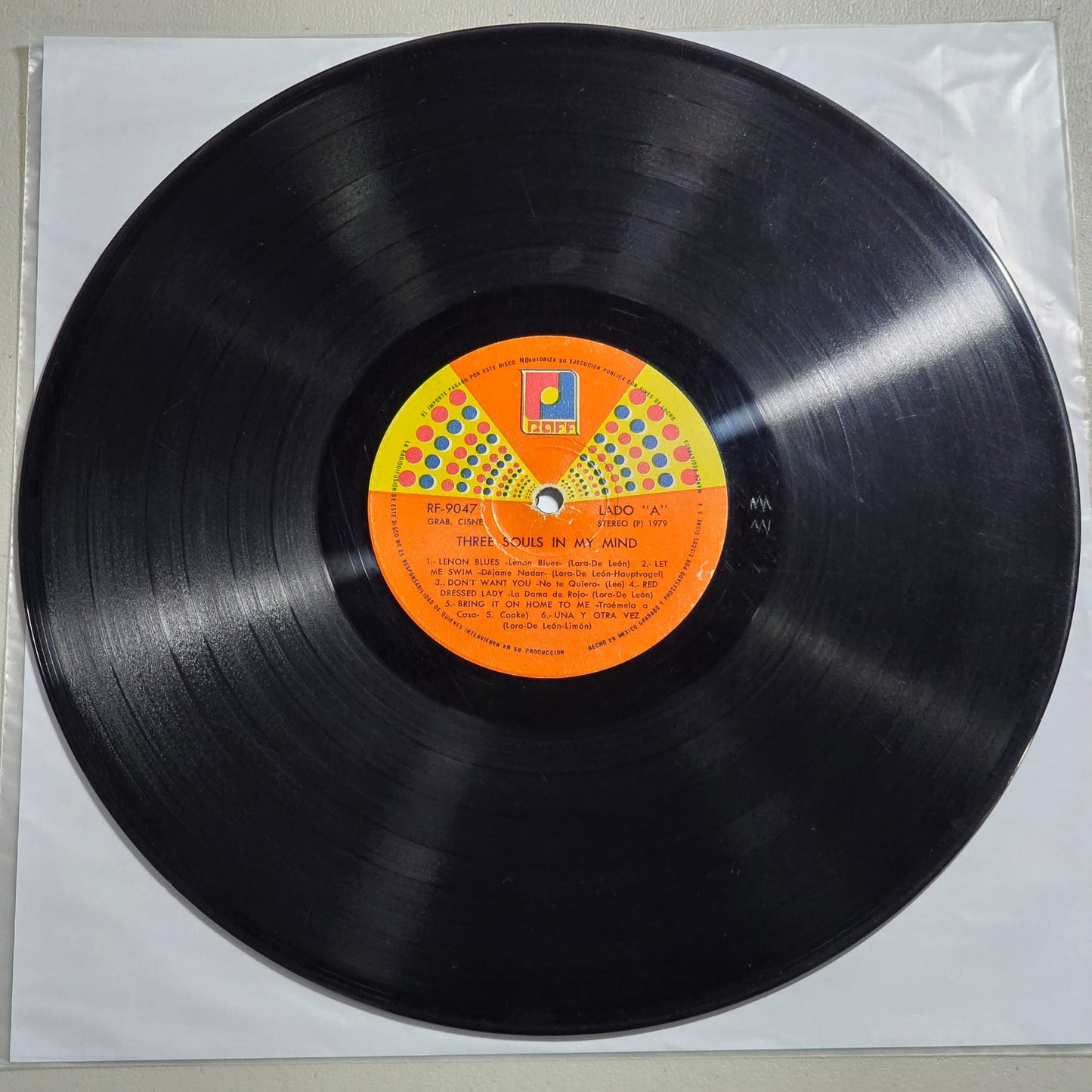 Three Souls In My Mind - Grabado En 1968 Vol. 1 - 1979 Mexico LP - Raff RF-9047