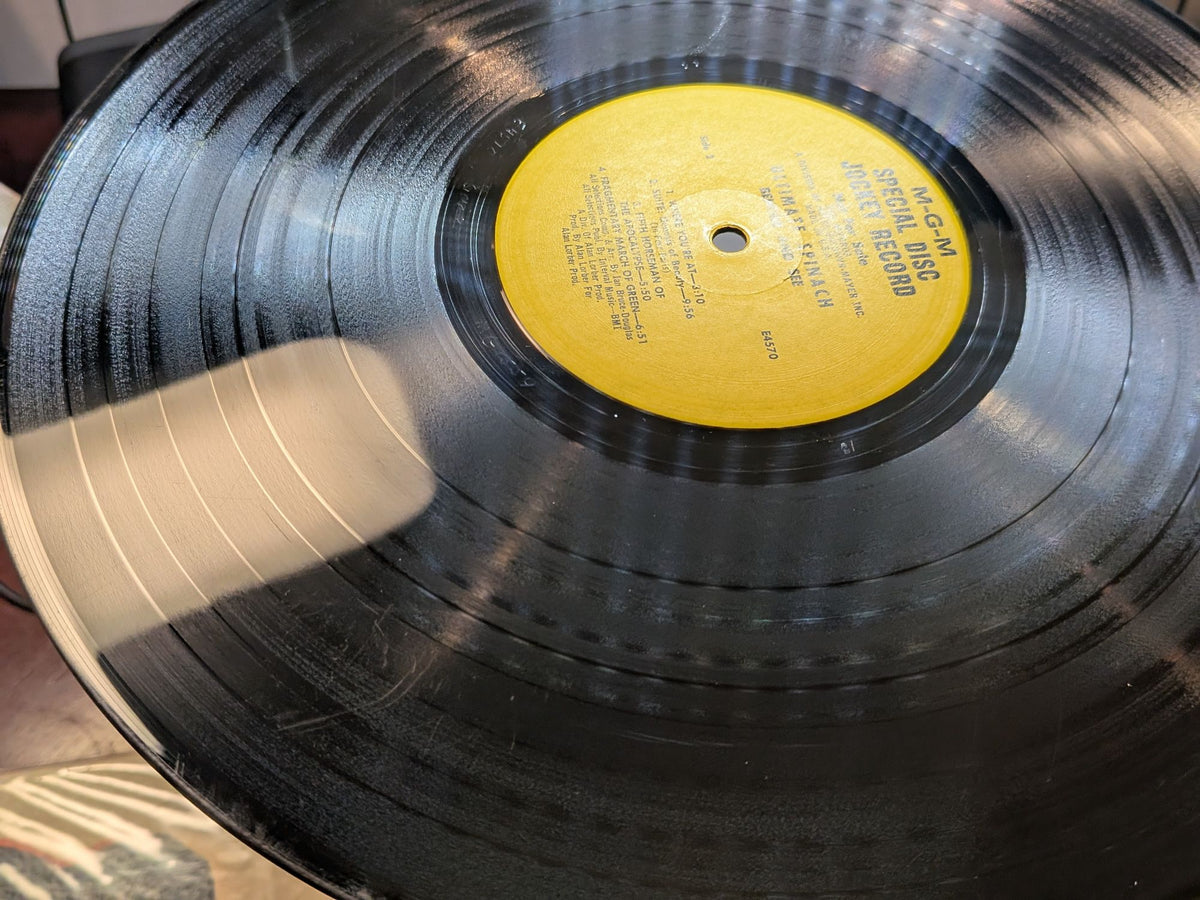 Ultimate Spinach Behold & See 1968 MGM mono DJ promo LP, side 2 vinyl and run-out