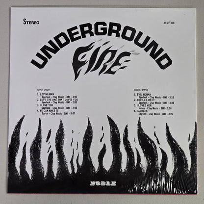 Underground Fire - Self-Titled - 2024 Noble Records Reissue - Red Splatter - IN SHRINK
