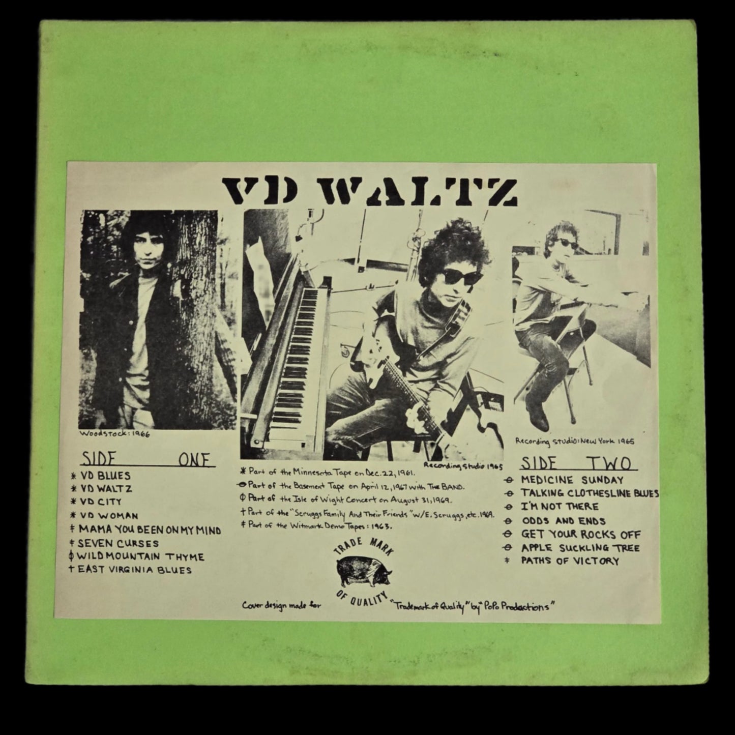 Bob Dylan - VD Waltz - Green TMOQ