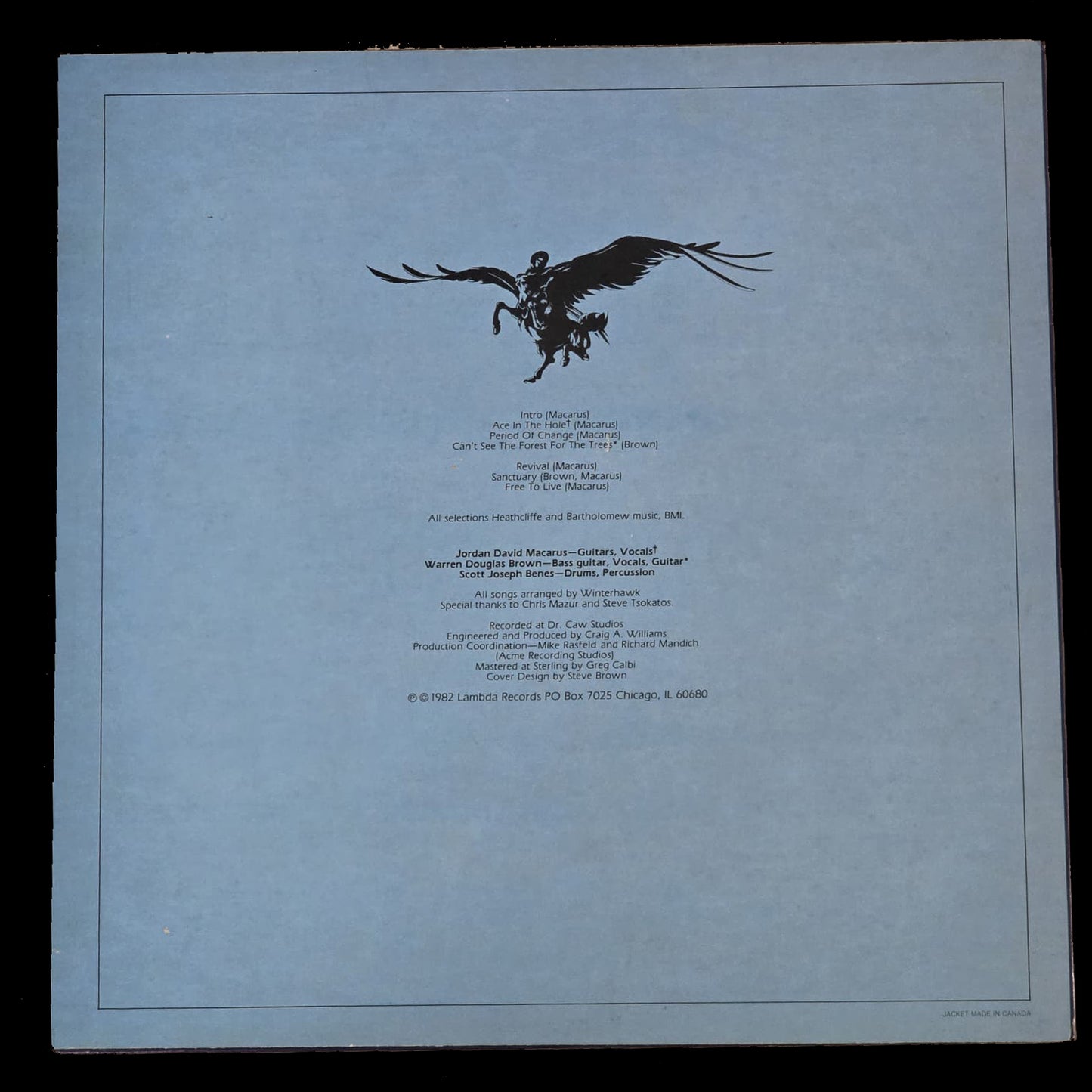 Winterhawk - Revival - US 1st Press - 1982 - VG+ VG+